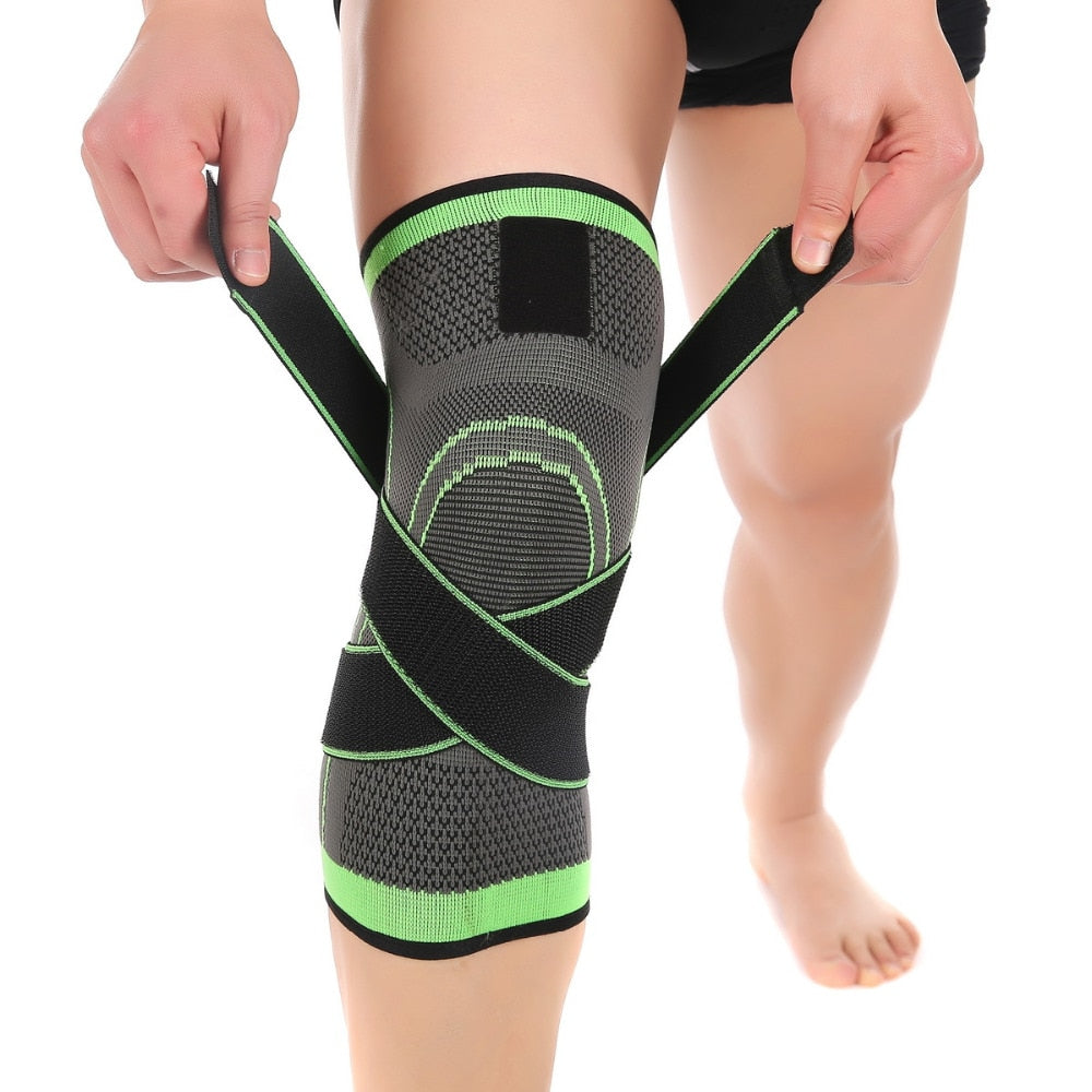 Knee brace with elastic supports. - Entire Body