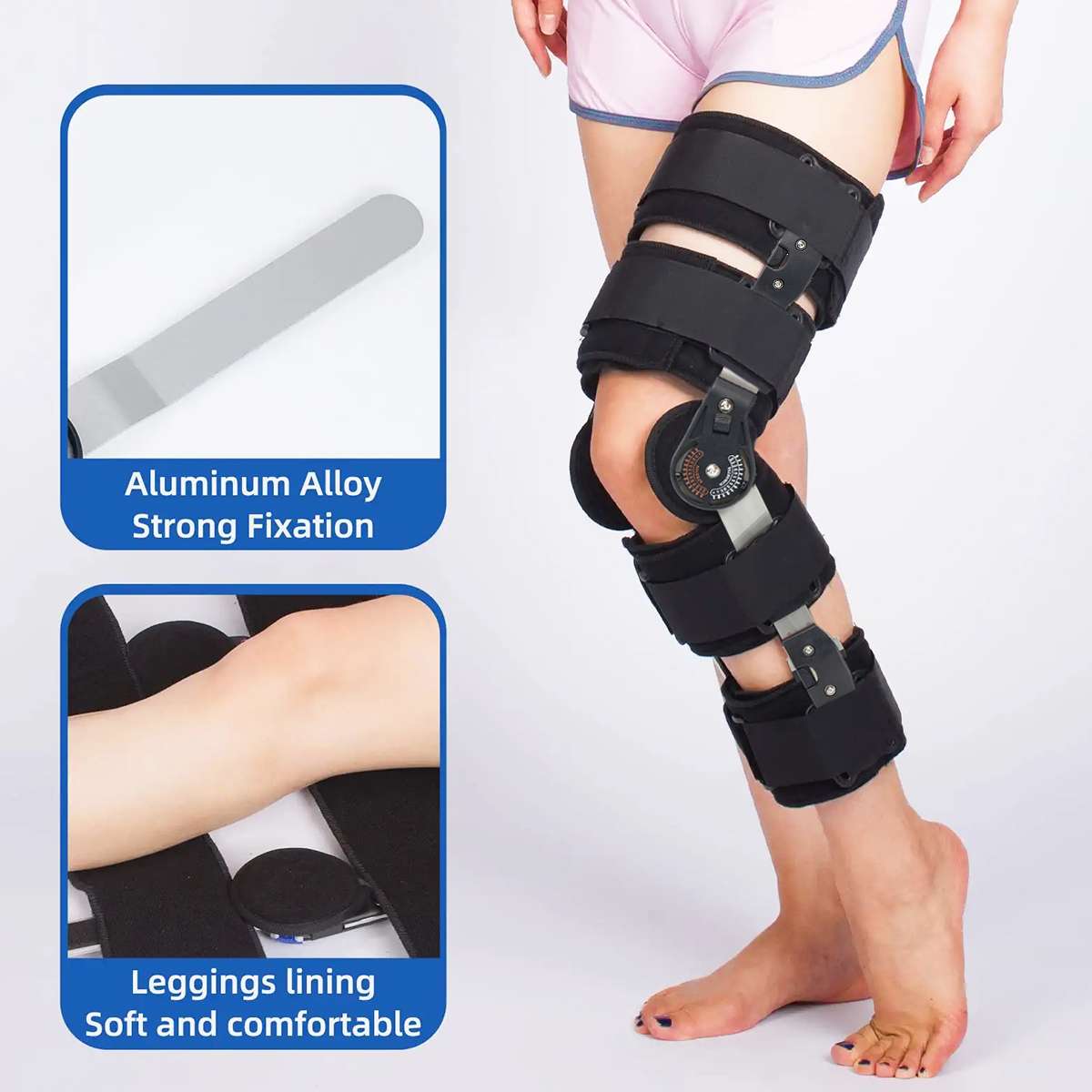 Hinged range of motion knee brace - Entire Body