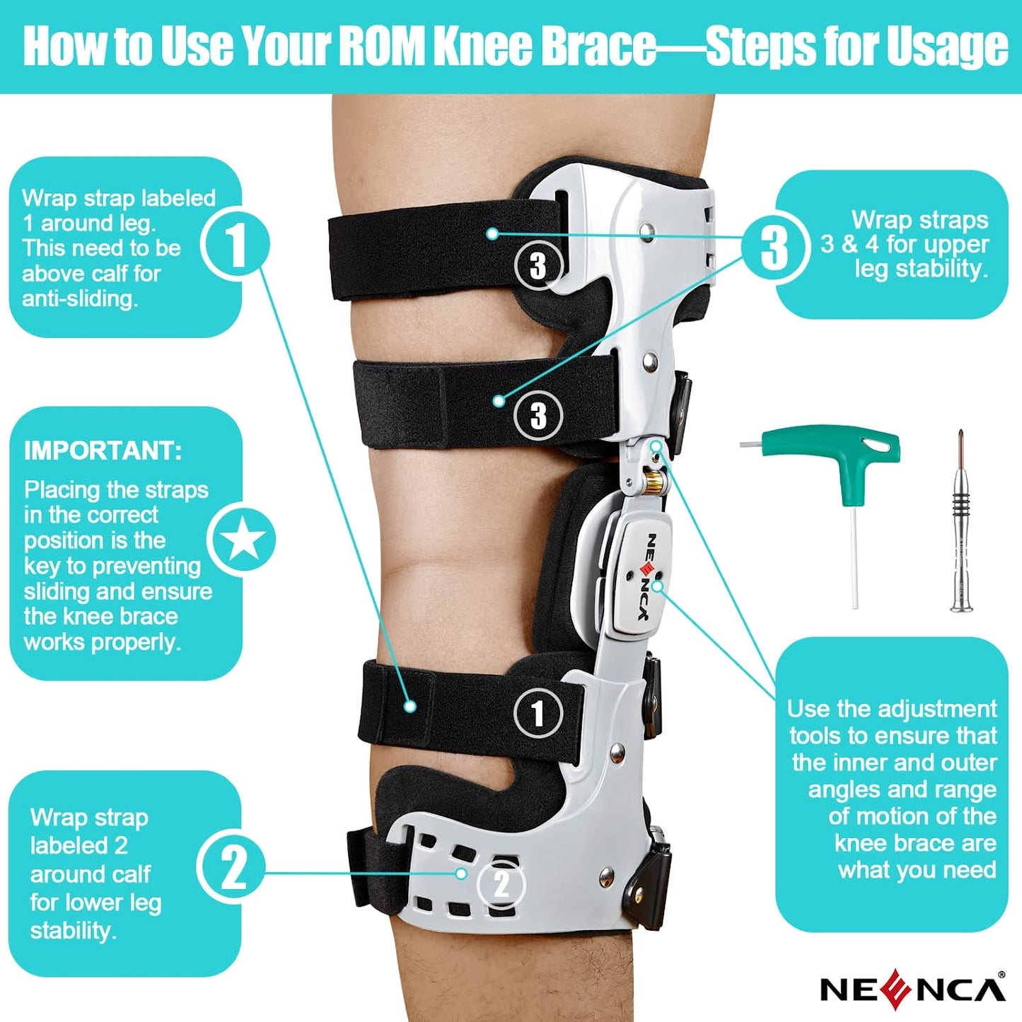 Knee Unloader ROM Knee Brace - Entire Body